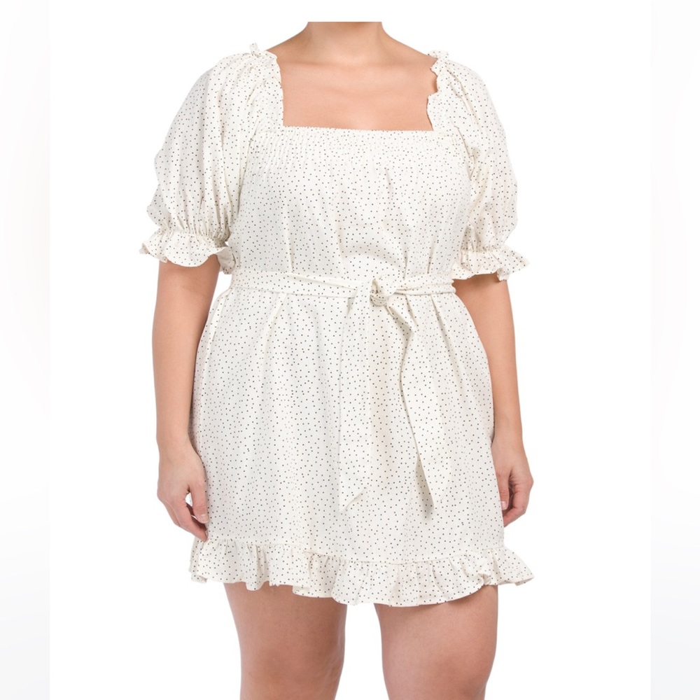 Eloquii Smocked Front Mini Day Dress